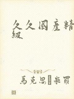 久久国产精品一级