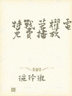 特战荣耀电视剧免费播放