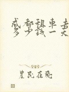 成都租车去拉萨多少钱一天