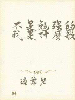 不是勉强的安慰我是什么歌
