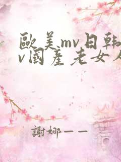 欧美mv日韩mv国产老女人