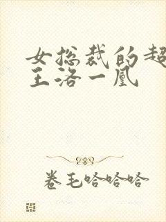女总裁的超级兵王洛一凰