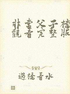 非常父子档免费观看完整版电影
