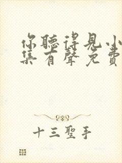 你听得见小说全集有声免费听