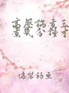 高压锅煮玉米要煮几分钟才熟