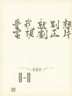 爱我就别想太多电视剧正片全集