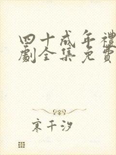 四十成年礼电视剧全集免费观看