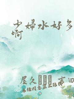 少妇水好多好紧啊