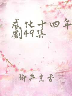 成化十四年电视剧49集