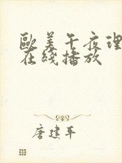 欧美午夜理论片在线播放