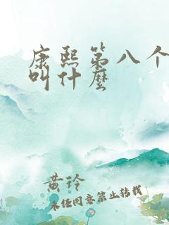 康熙第八个儿子叫什么