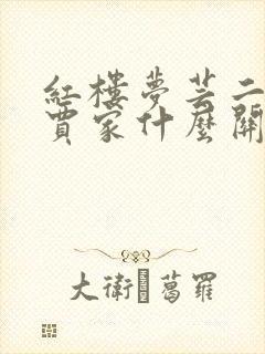 红楼梦芸二爷与贾家什么关系