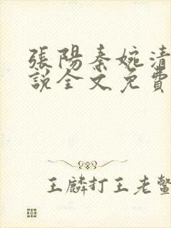 张阳秦婉清的小说全文免费阅读