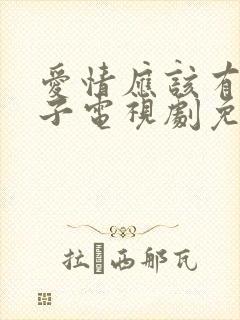 爱情应该有的样子电视剧免费观看