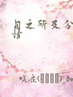 目之所及分集剧情