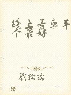 线上看车平台哪个最好
