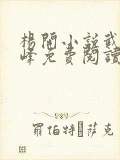 杨开小说武炼巅峰免费阅读