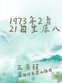 1973年2月21日生辰八字