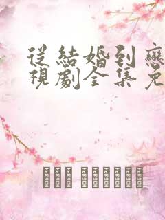 从结婚到恋爱电视剧全集免费观看
