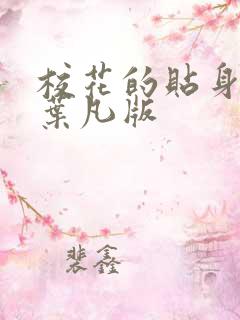 校花的贴身保镖叶凡版