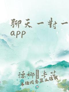 聊天一对一软件app