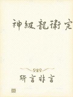 神级龙卫完结