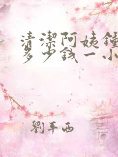 清洁阿姨钟点工多少钱一小时