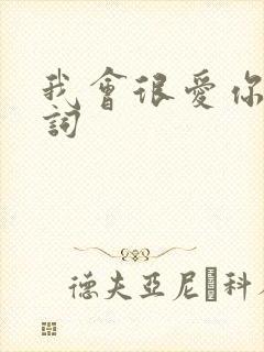 我会很爱你 歌词