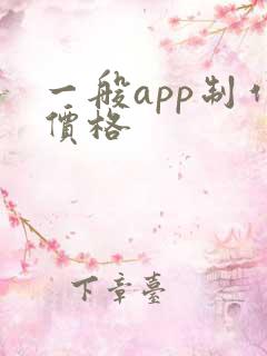一般app制作价格