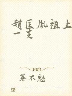 赵匡胤祖上是哪一支
