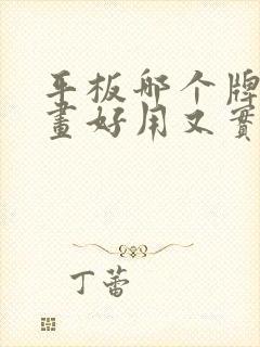 平板哪个牌子画画好用又实惠