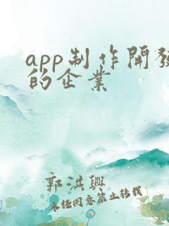 app制作开发的企业