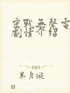 密战无声电视剧剧情介绍