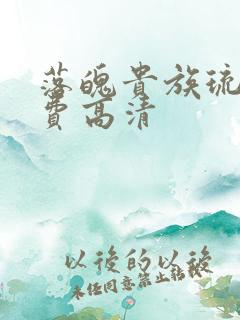 落魄贵族琉璃免费高清
