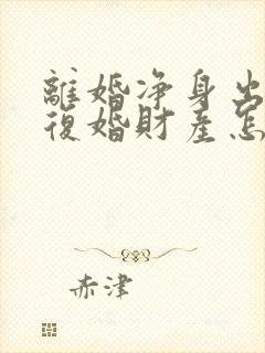 离婚净身出户后复婚财产怎么算