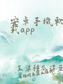 安卓手机软件下载app