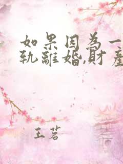 如果因为一方出轨离婚,财产如何分配