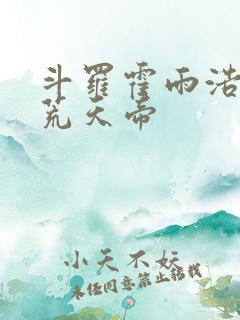 斗罗霍雨浩拜师荒天帝