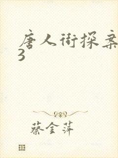 唐人街探案网剧3