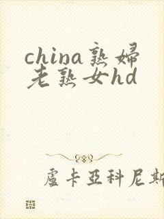 china熟妇老熟女hd