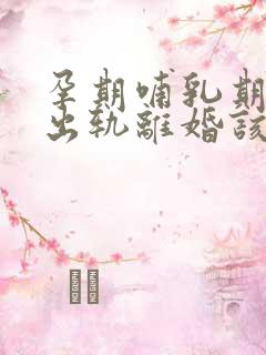 孕期哺乳期老公出轨离婚该怎么赔偿