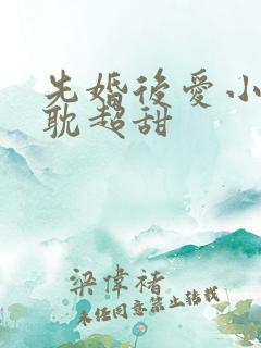 先婚后爱小说原耽超甜