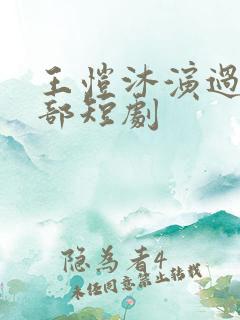 王恺沐演过的全部短剧