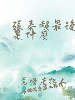 张泰超最后结局是什么