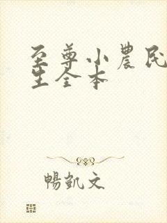 至尊小农民王木生全本