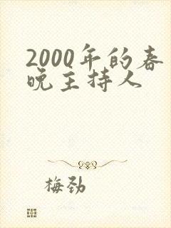 2000年的春晚主持人