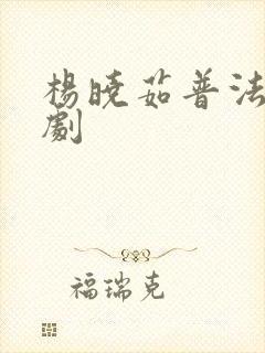 杨晓茹普法栏目剧