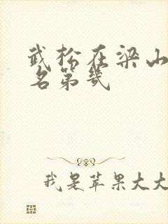武松在梁山泊排名第几