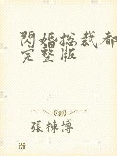 闪婚总裁都很穷完整版