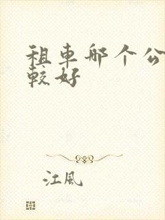 租车哪个公司比较好